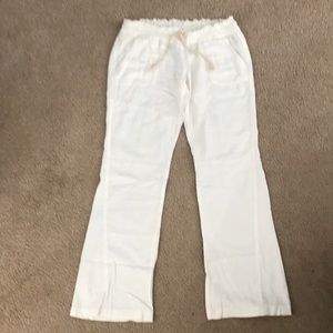 ROXY White Beach Pants - Sz Large - Worn few times